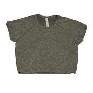 NWT Lululemon Women Swiftly Tech Cropped Short Sleeve 2.0